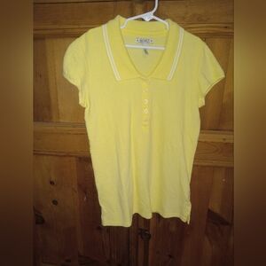 Womens Yellow Old Navy Polo Shirt Size L